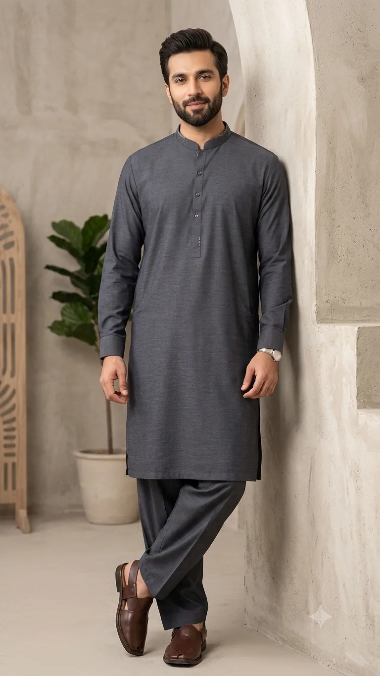 Classic Ivory Shalwar Kameez