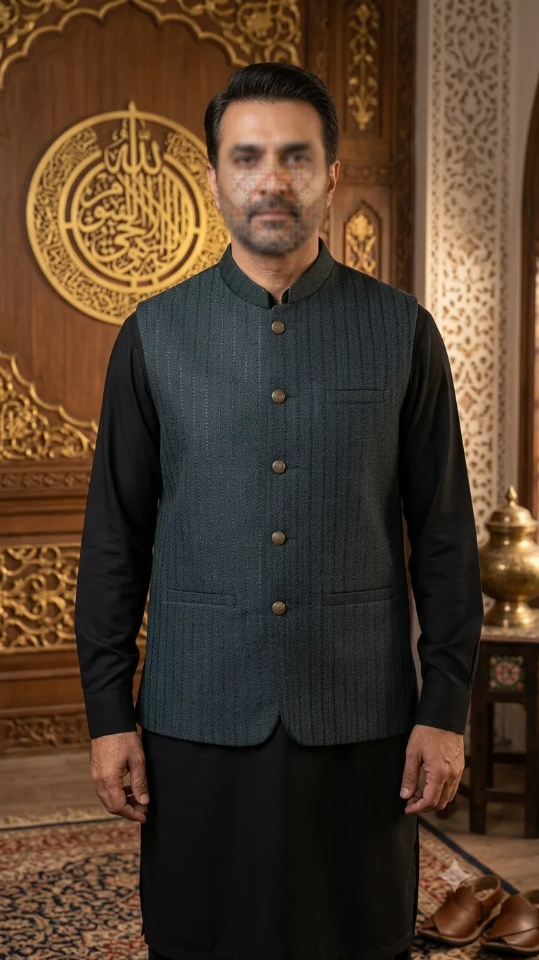 Midnight Black Waistcoat