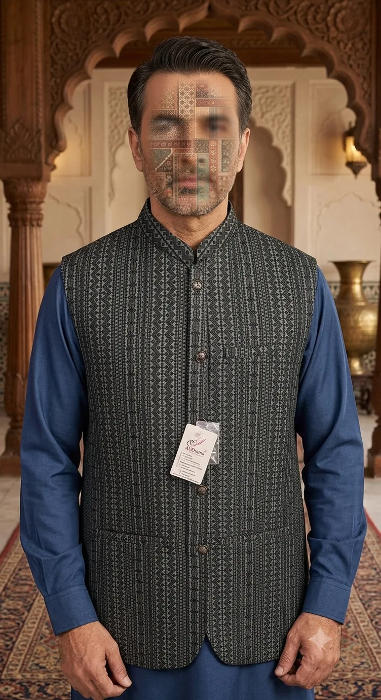 Midnight Black Waistcoat